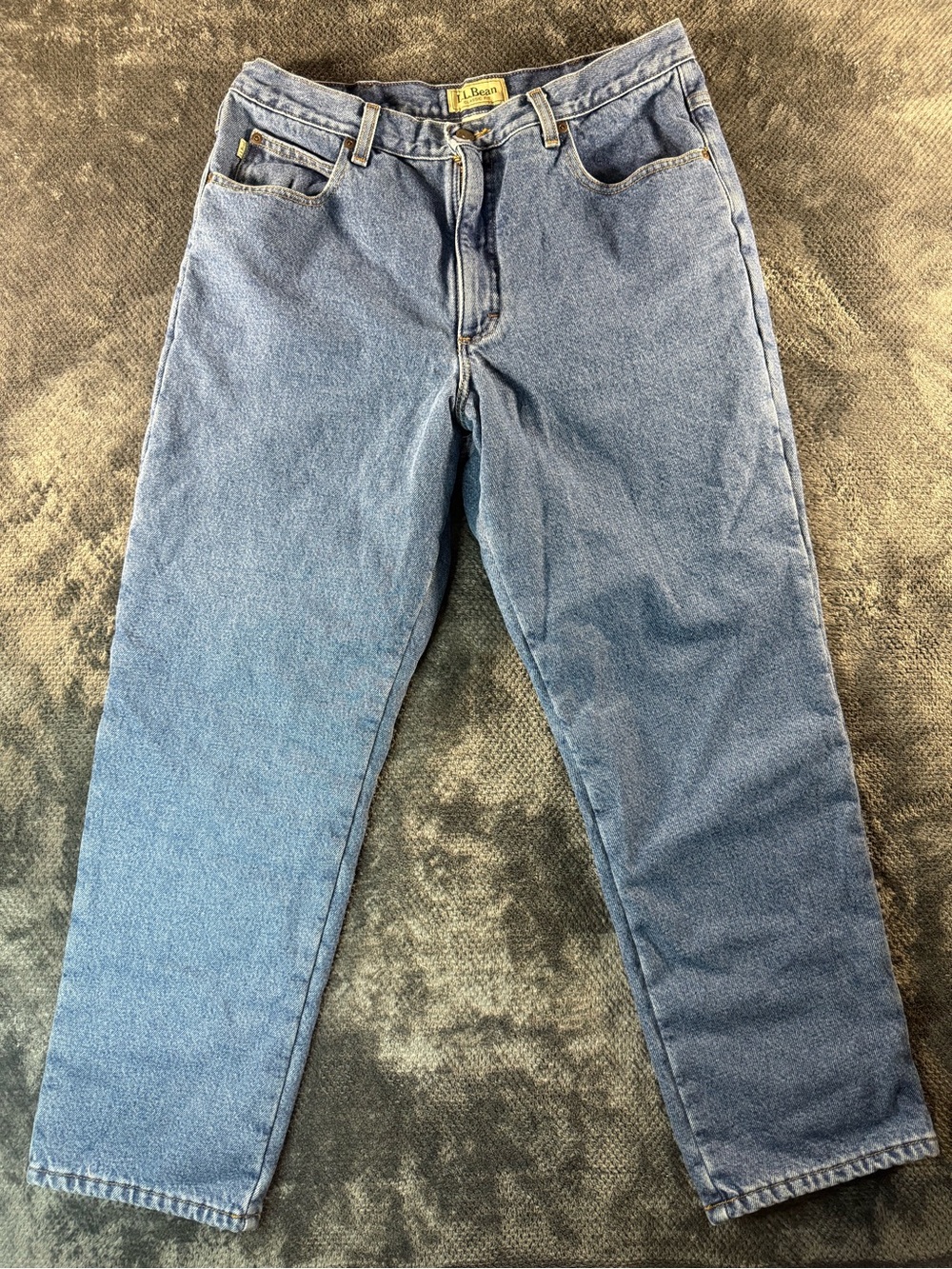 L.L. Bean Straight-Leg Men's Jeans in Light Blue Denim